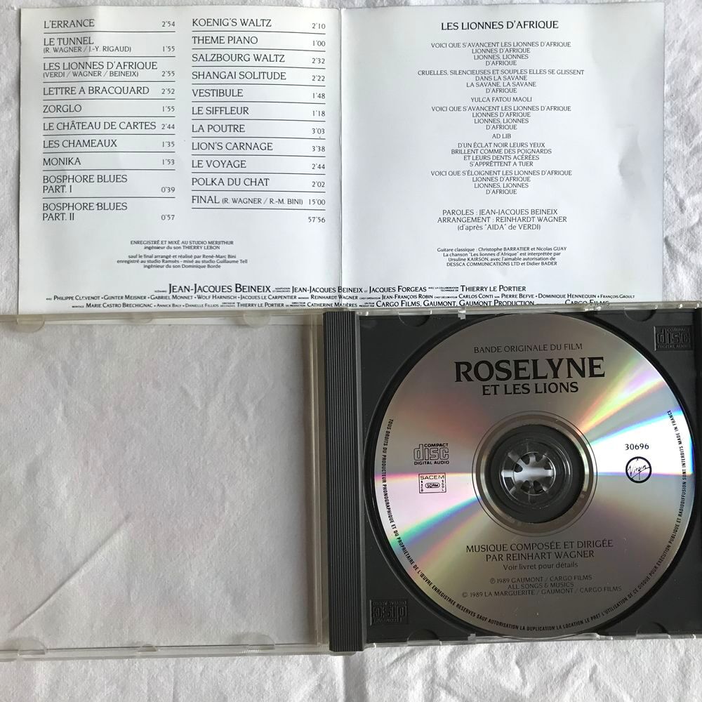 CD Roselyne &amp; Les Lions B.O. Du Film De Jean-Jacques Beineix CD et vinyles