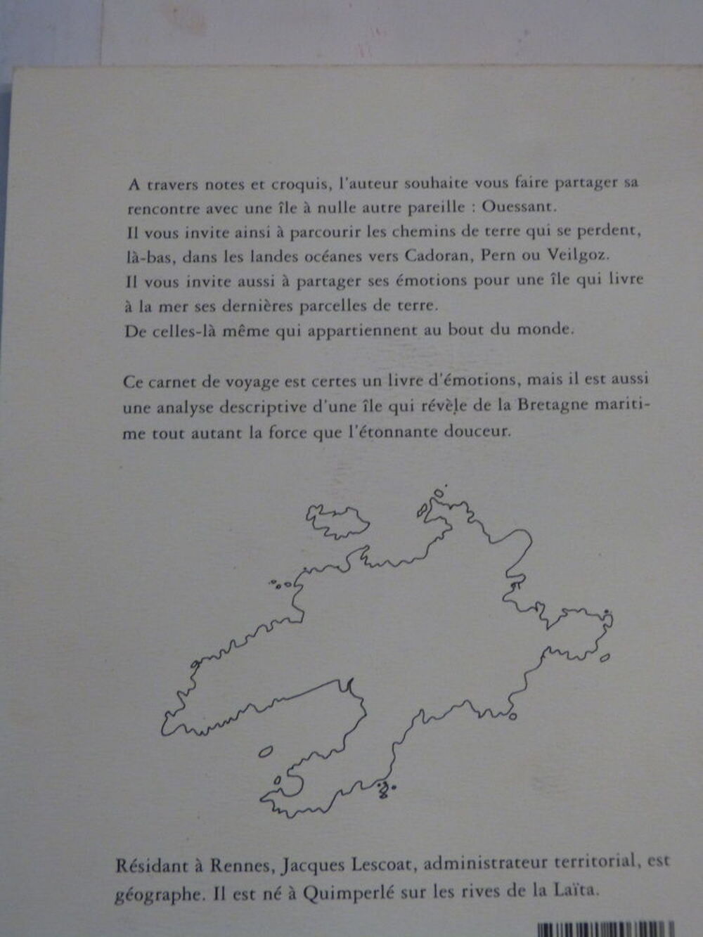 OUESSANT BRETAGNE EXTREME par JACQUES LESCOAT Livres et BD