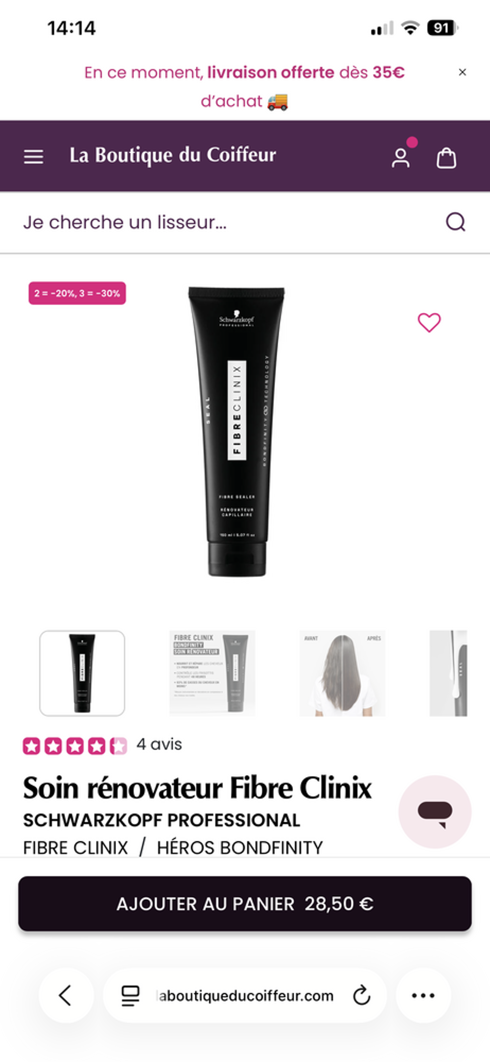 Bien, mais ne me convient pas. Vêtements