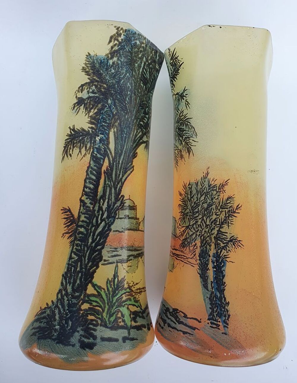 Fran&ccedil;ois Th&eacute;odore Legras (1839-1916) ? Paire de vases, TOUL 
