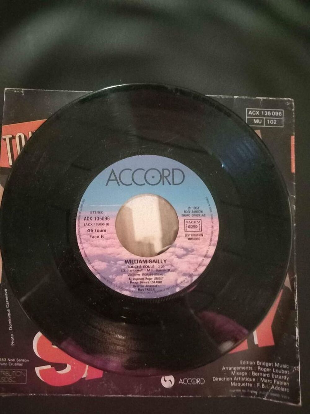 45 Tours William Sailly au clair d'une femme CD et vinyles