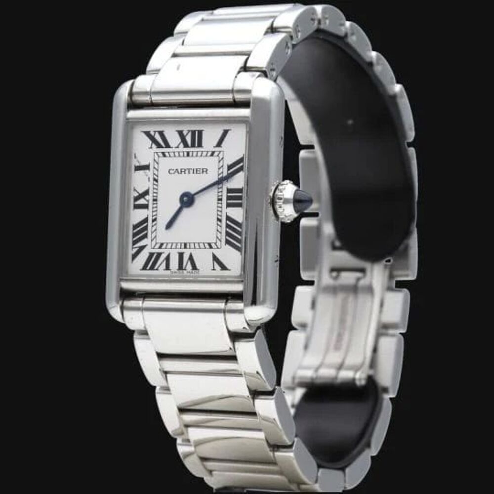 une Cartier Tank Solo classique, tr&egrave;s bonne &eacute;tat Bijoux et montres