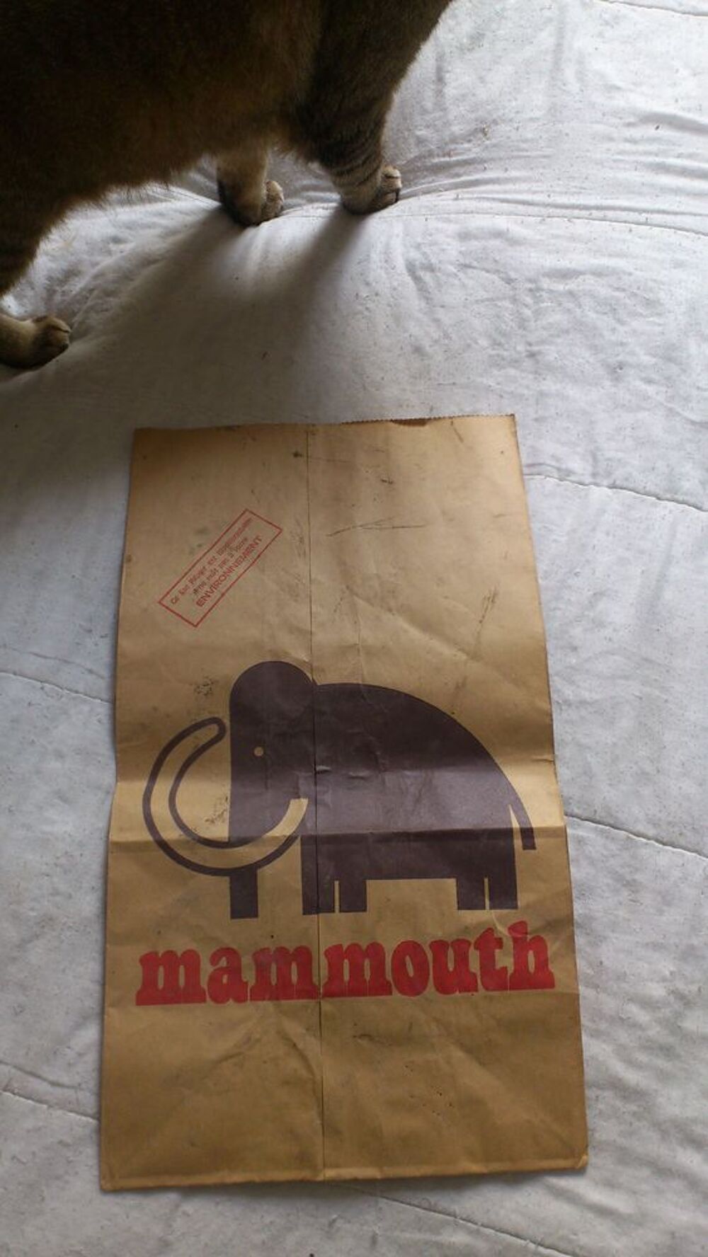 Quatre anciens sacs mammouth 