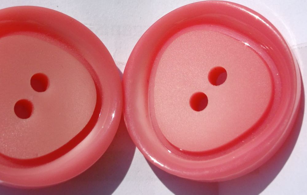 4 Boutons Rose Poudr&eacute; - 2.5 cm - Fini Mat &amp; Doux - N&deg;95 Décoration