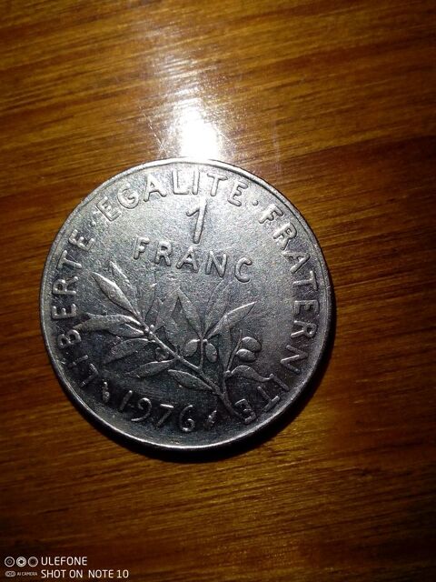 Pièce de 1 F 1976 / Monnaie franc 1976 15 Albi (81)