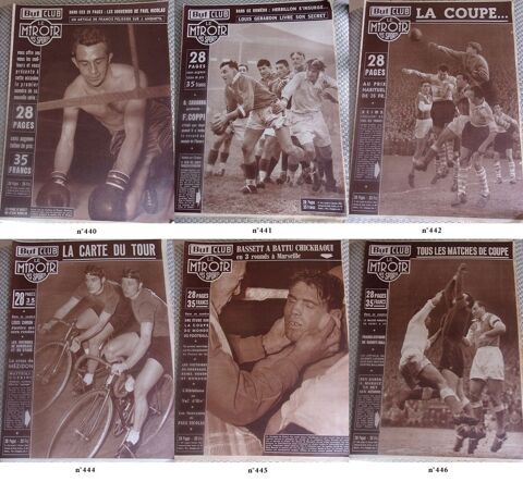 Le Miroir des sports But club année 1954 3 Béthencourt-sur-Mer (80)