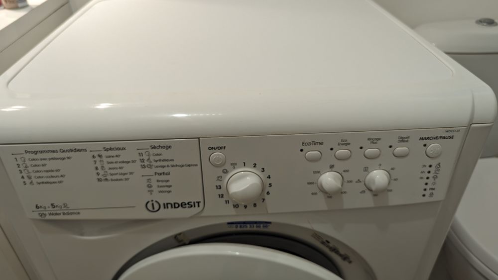 Machine a laver s&eacute;chante indesit iwdc6125 Electroménager