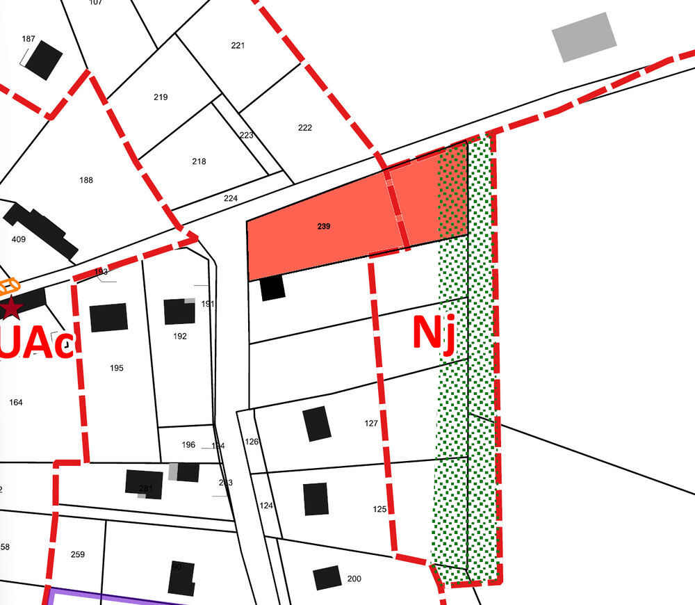 Vente Terrain PORCHEUX - Terrain constructible 1995 m² avec CUb positif Porcheux