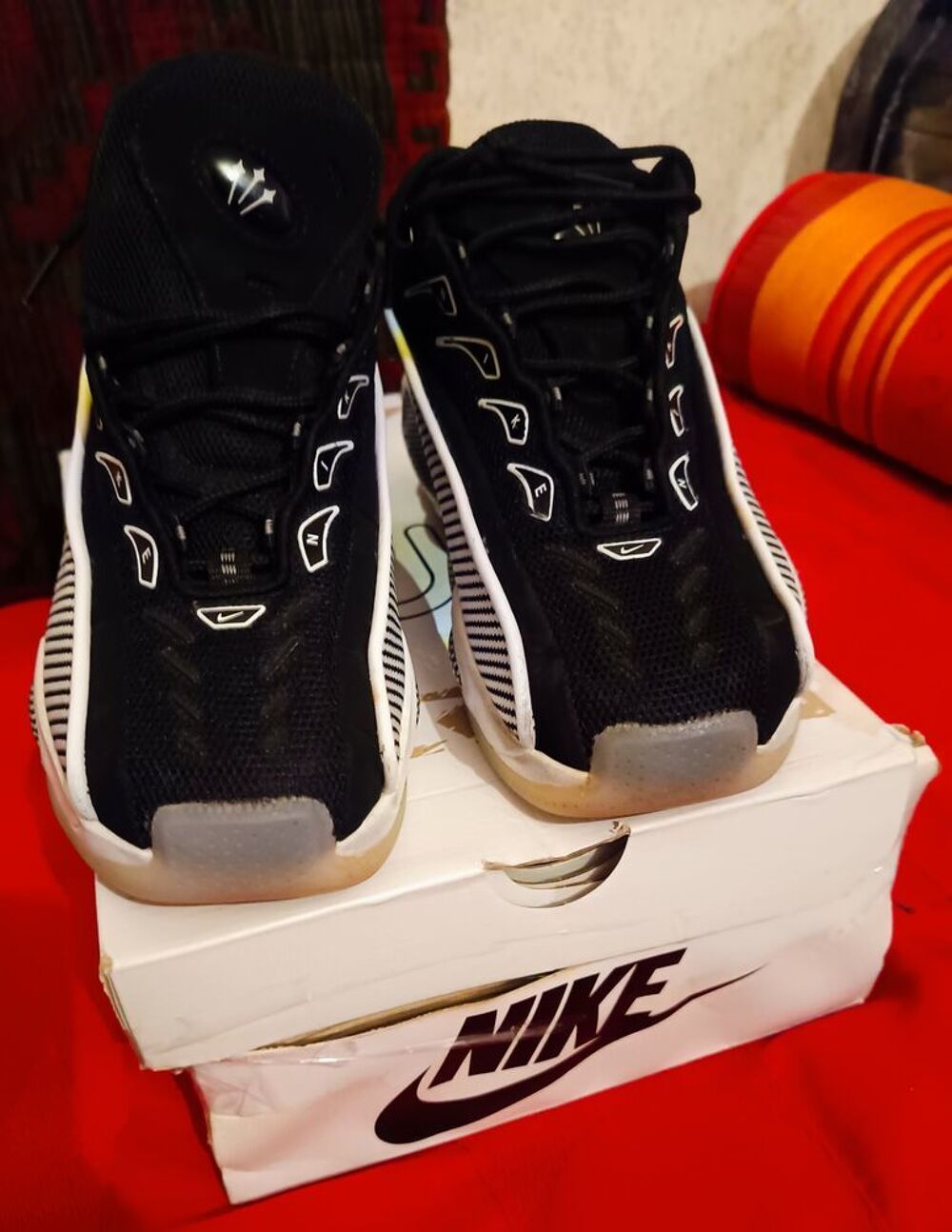 Nike Zoom Flight 95 - Noir/Blanc/Carbone - Taille 43 Chaussures