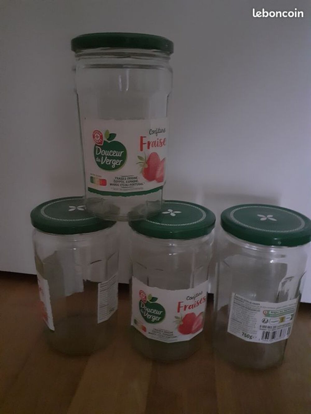 Lot de 20 pots Grand format pour confitures ou conserves Cuisine