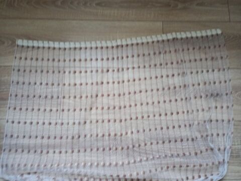 Un voilage vintage dessin g�om�trique marron 3 Villiers (86)