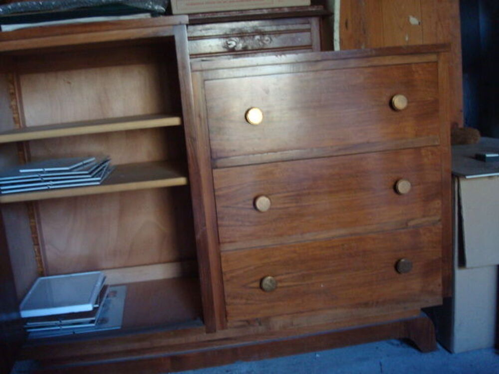 Meuble Commode 3 tiroirs avec Placard Ann&eacute;es 50/60 Meubles