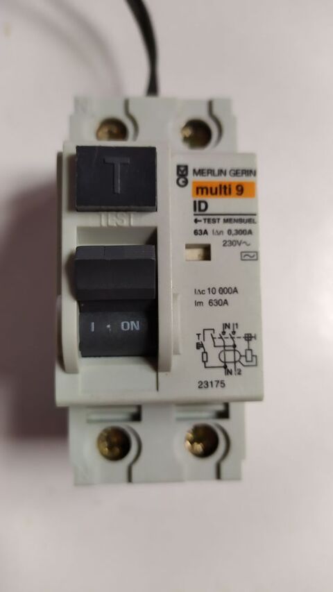 Disjoncteur 63A 230v avec diffrentiel de 0,3A Merlin Gerin 10 Nantes (44)