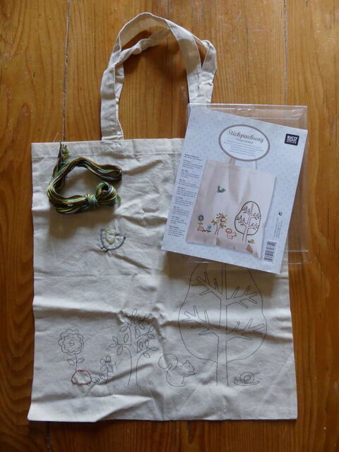 Tote bag coton  broder 6 Strasbourg (67)