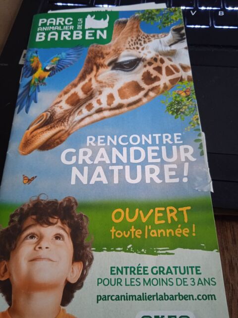 4 ENTREES AU PARC ANIMALIER LA BARBEN BDR Gap (05)