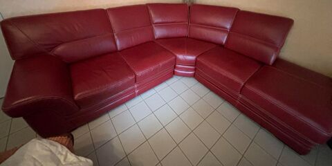 Canap� cuir  buffle v�ritable valeur d'achat 2500e  500 M�con (71)