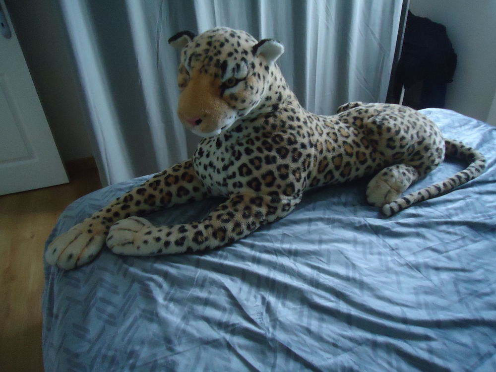 Valeur 80/120€ Magnifique peluche g&eacute;ante l&eacute;opard CE FRANCE Jeux / jouets