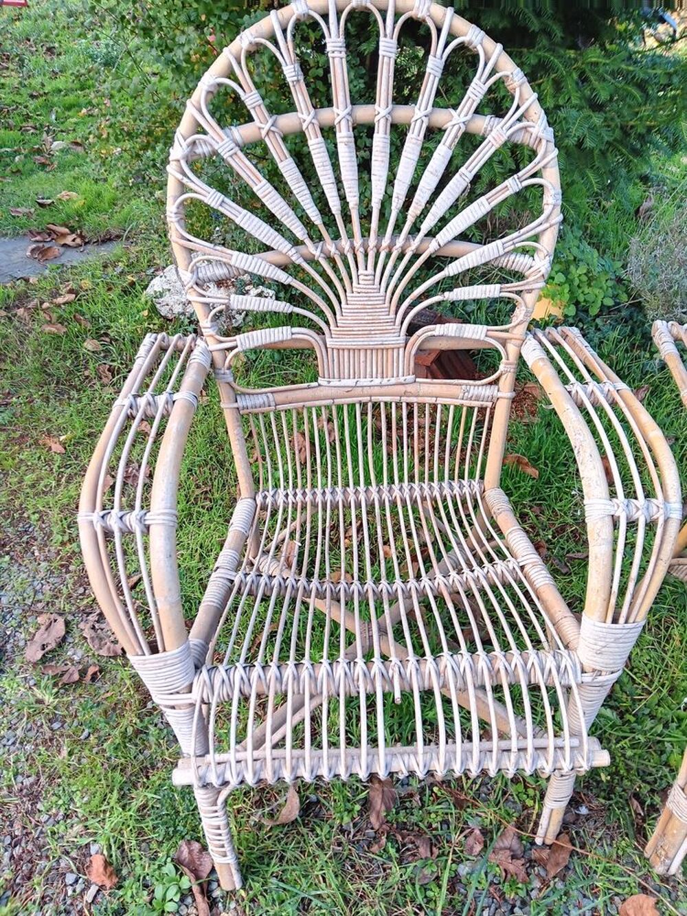 paire de fauteuils en rotin Décoration