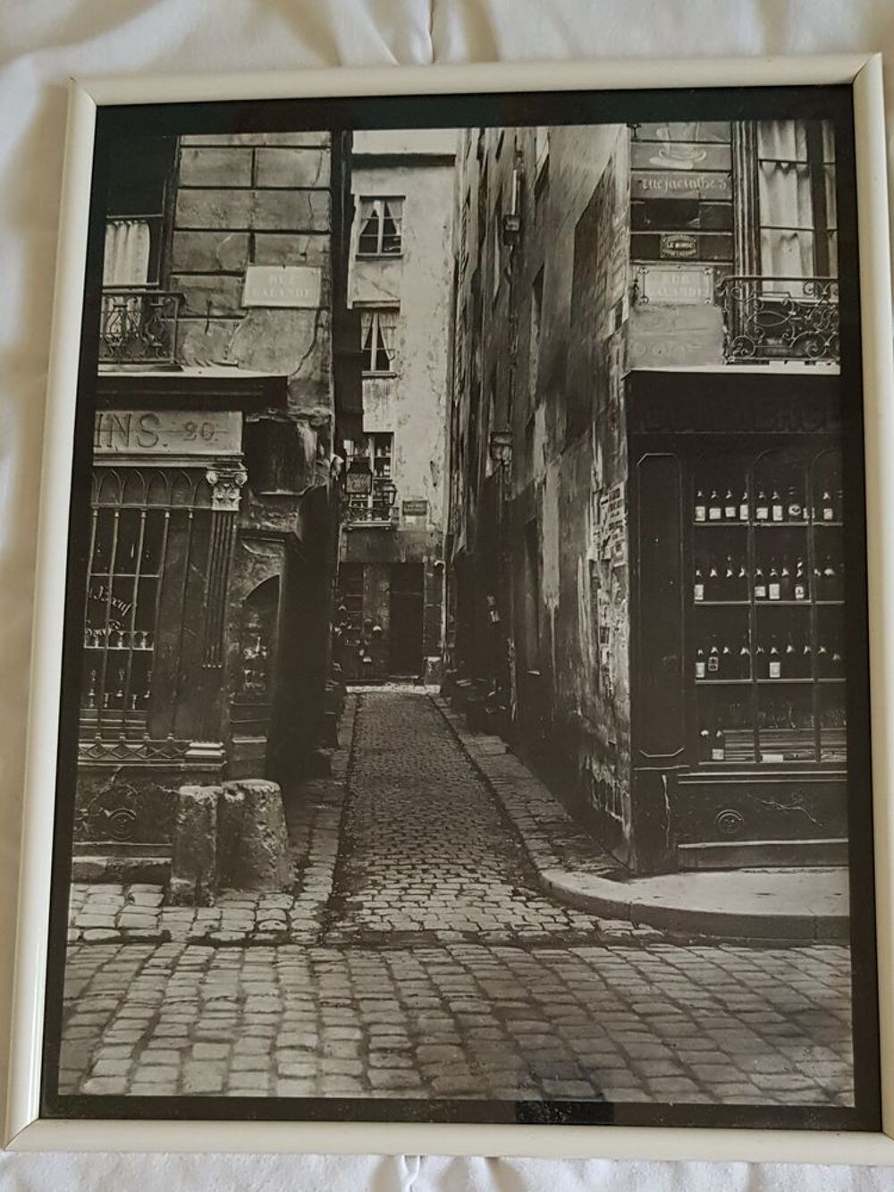 Tableaux photo rue de Paris 19&egrave;me si&egrave;cle Noir Dcoration