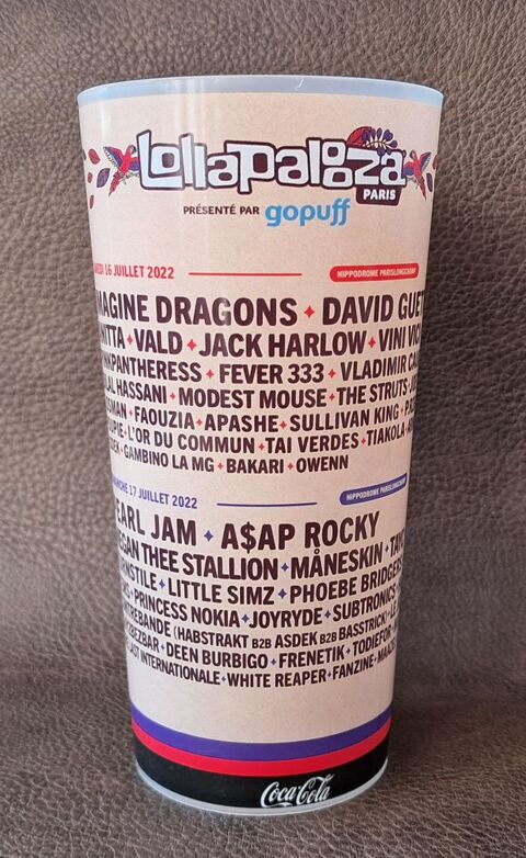 verre en plastique colector festival lollapalooza paris 2022 5 Carnon Plage (34)