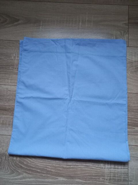 Taie de traversin bleu uni marque Tex 185 X 42 4 Villiers (86)