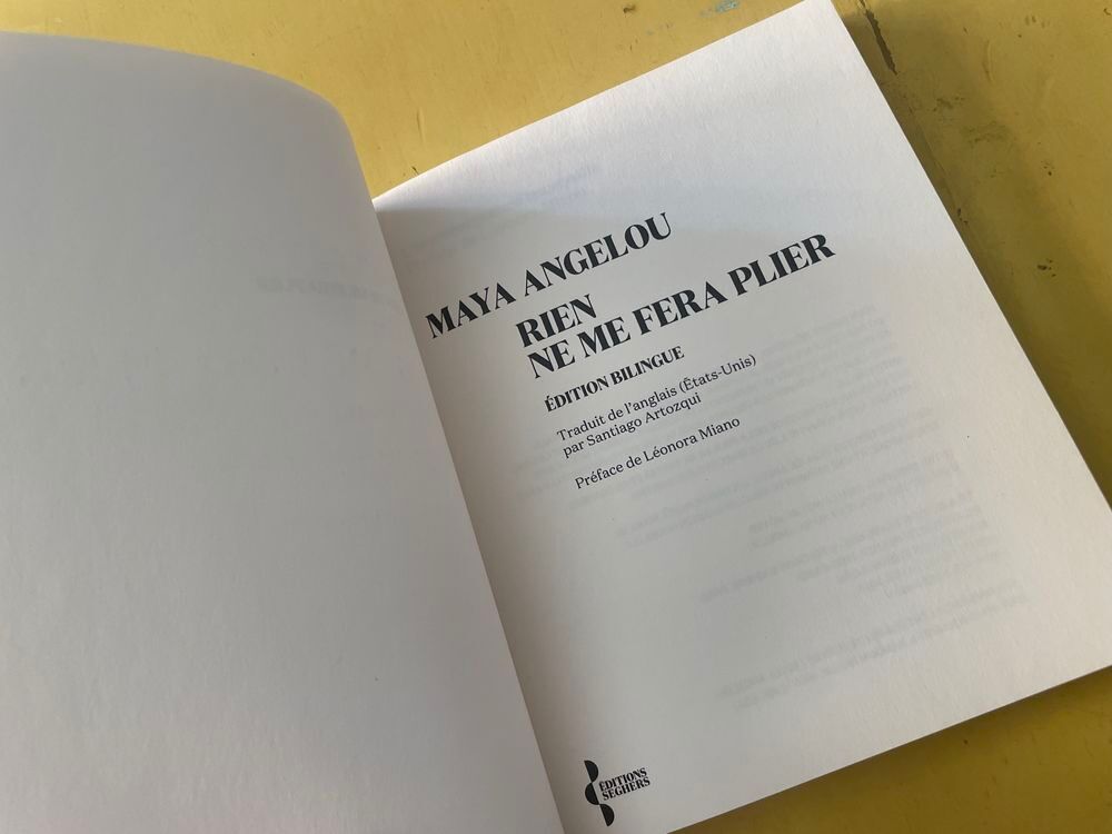 Livre Rien Ne Me Fera Plier - Angelou Maya Livres et BD
