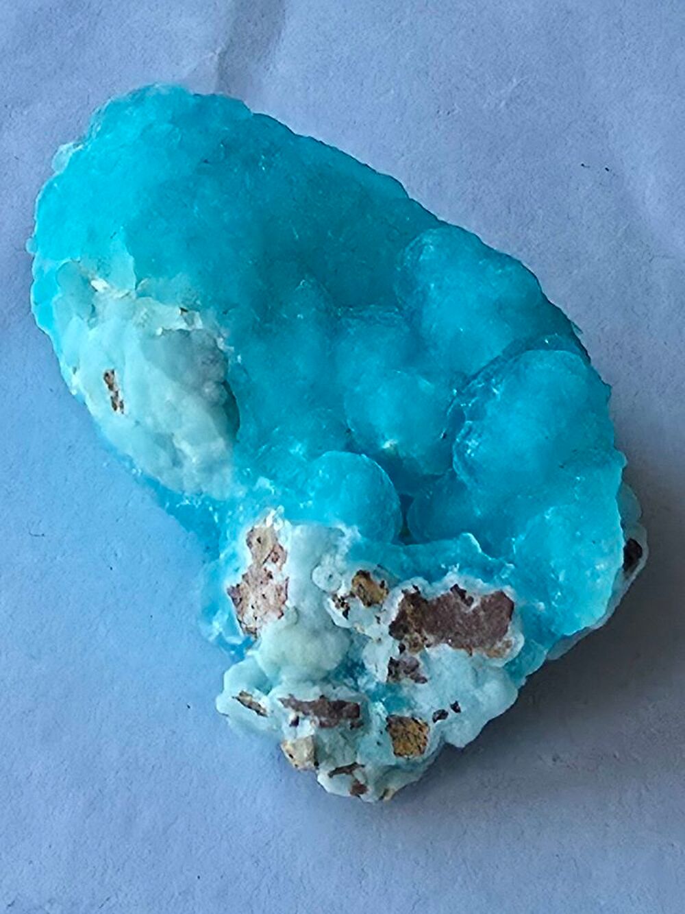 Cristal d'H&eacute;mimorphite Turquoise Brut-Pierre Naturelle 