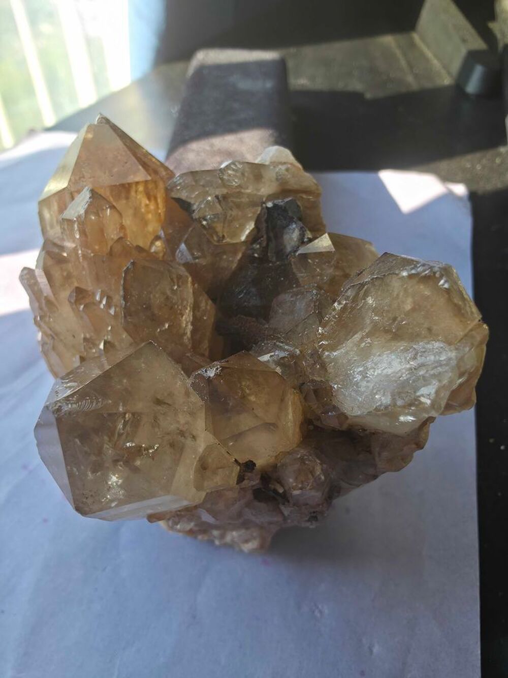 Cristal de Quartz Citrine Dor&eacute;e de Kolwezi(RDC)-8,2 cm 