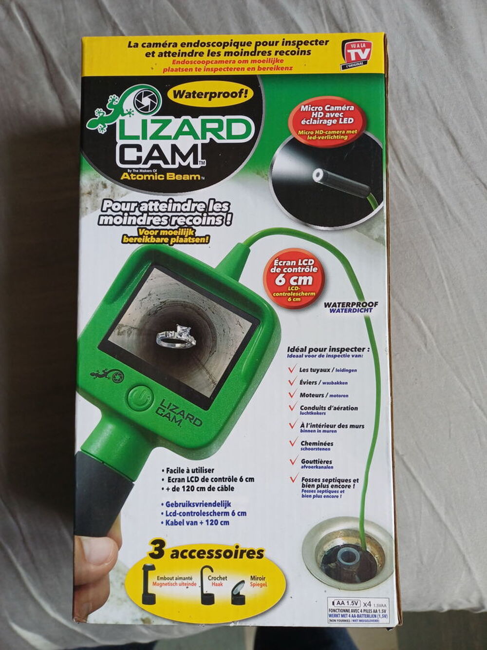 Cam&eacute;ra d'inspection LIZARD CAM neuve Bricolage