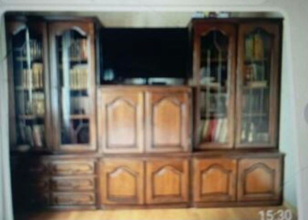 Meuble vintage en ch&ecirc;ne massif pour salon/salle &agrave; manger Meubles