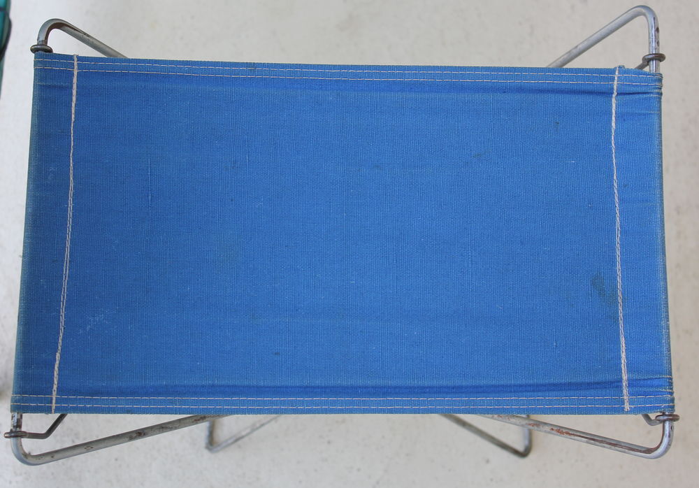 Siege de pecheur pliant vintage camping retro Meubles