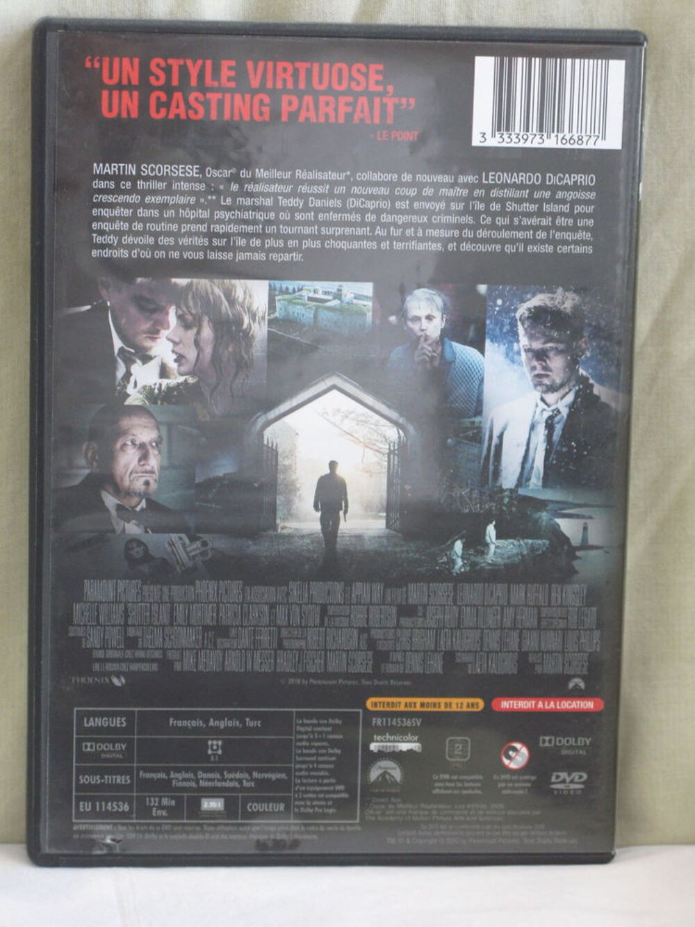 Shutter Island DVD et blu-ray