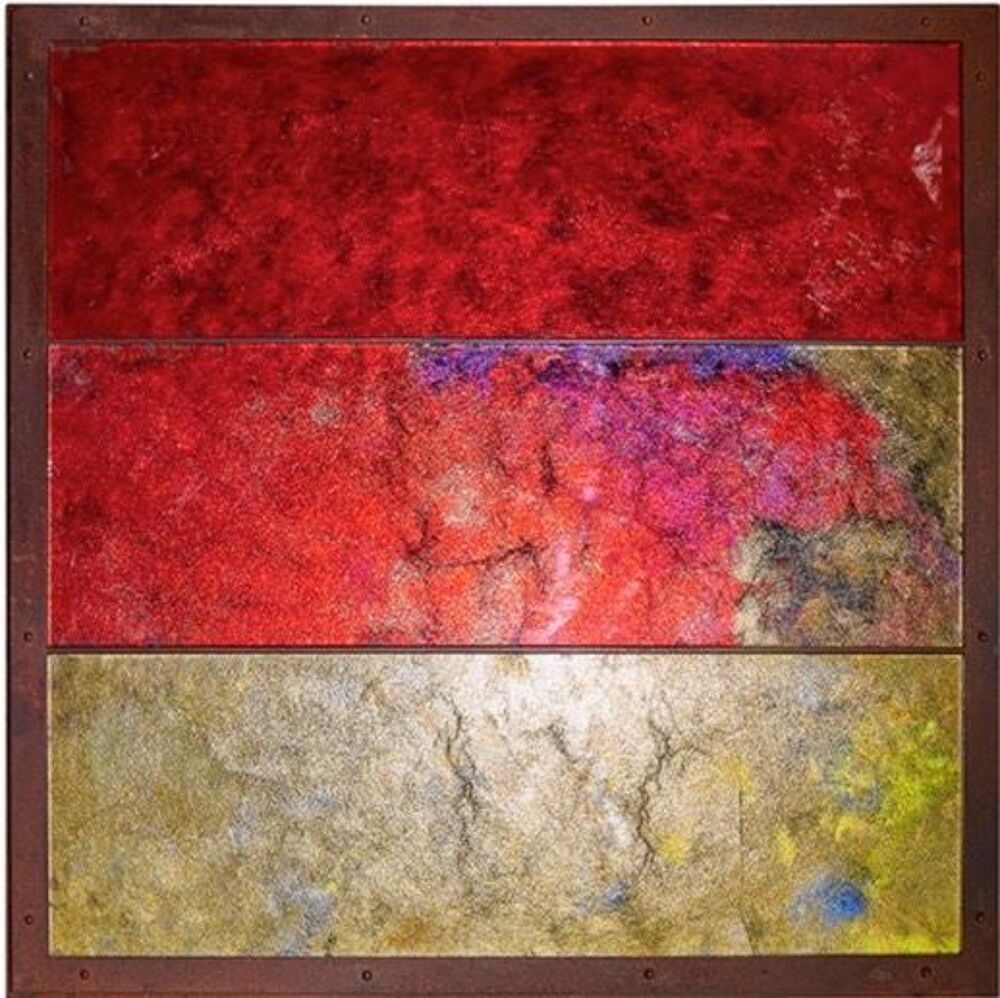 Table basse en verre et fer forg&eacute;, pi&egrave;ce unique Décoration