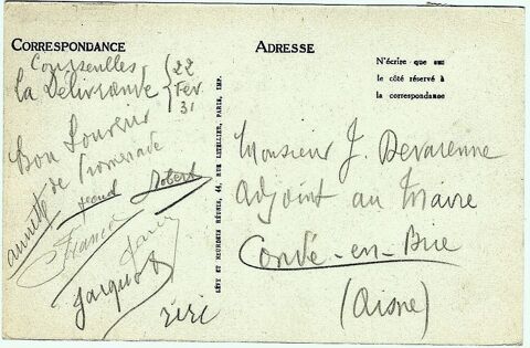 carte postale coloris�e avc timbre N� 189 3 Florange (57)