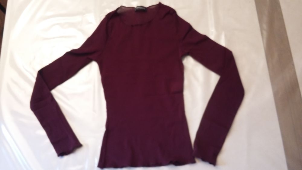 TEE SHIRT AUBERGINE/VIOLET - T34 &agrave; 36 Vêtements