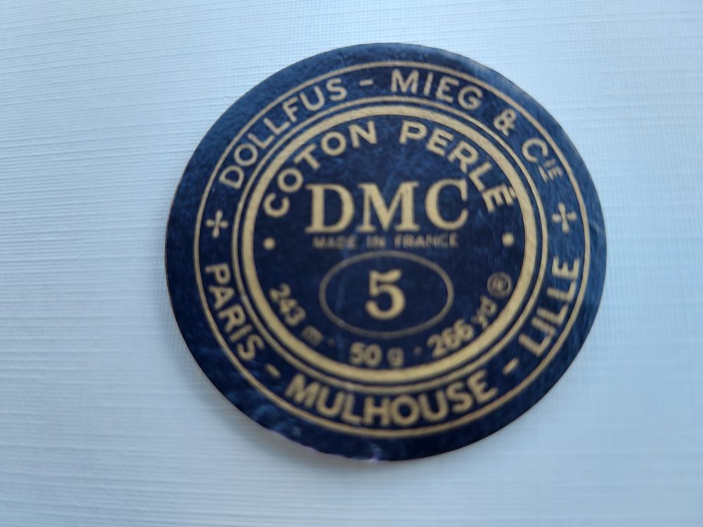 Pelotes de 50g de Coton perl&eacute; DMC N&deg;5 / Grand Bleu n&deg; 517 Sports