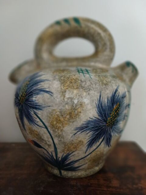 Cruche cargoulette vase céramique signé J Yell Baignes-Sainte-Radegonde (16)