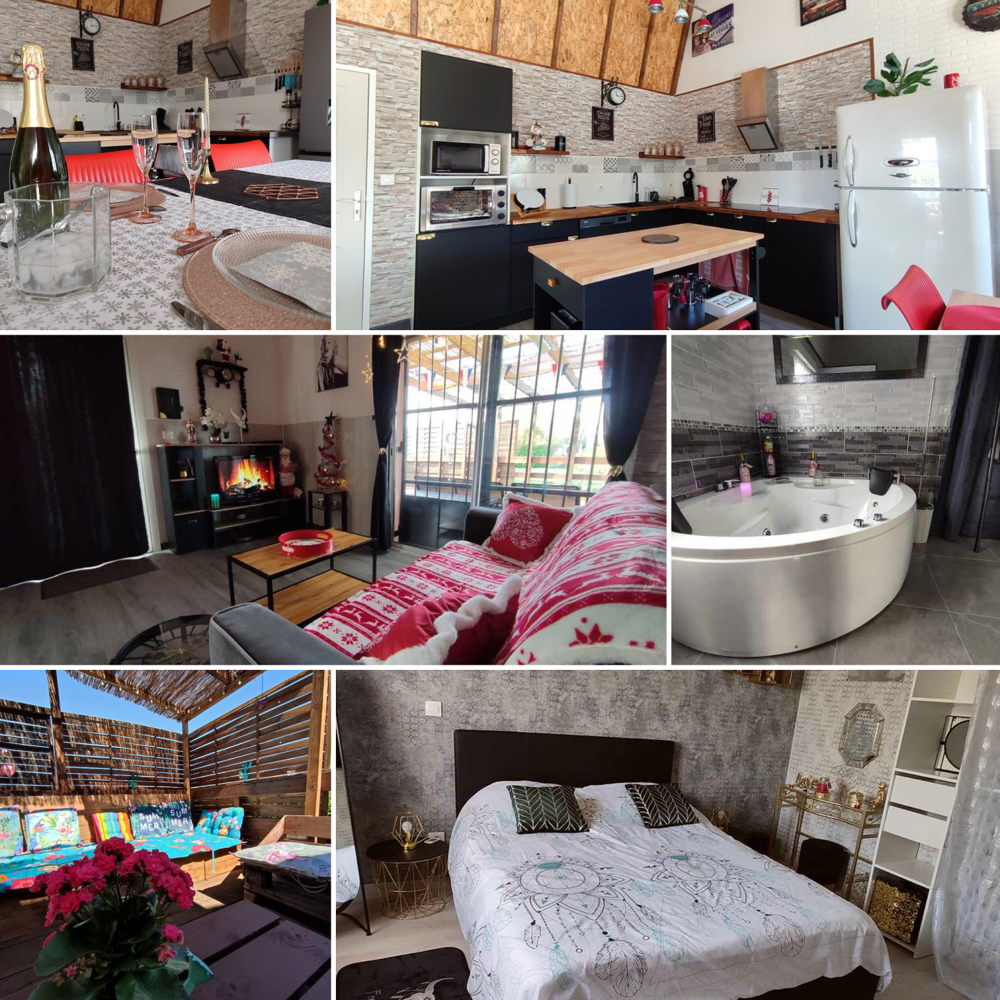   Gite Carcassonne 2/4 pers baignoire balno  terrasse jardin  Languedoc-Roussillon, Carcassonne (11000)