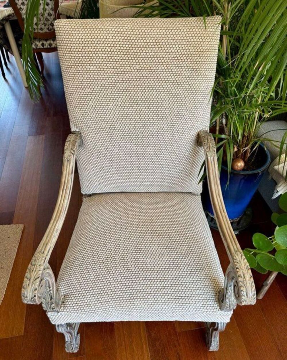 Fauteuil beige confortable Meubles