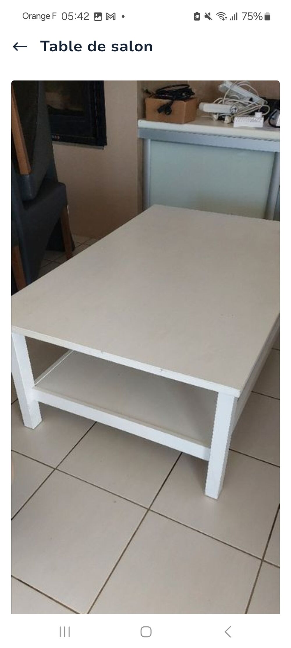 TABLE BASSE BLANCHE Meubles