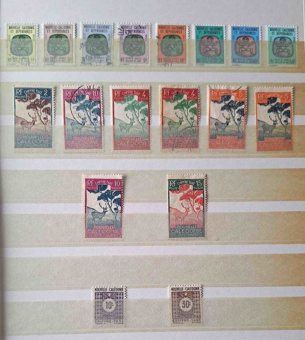 S&eacute;rie de timbres de collection de Nouvelle Cal&eacute;donie 