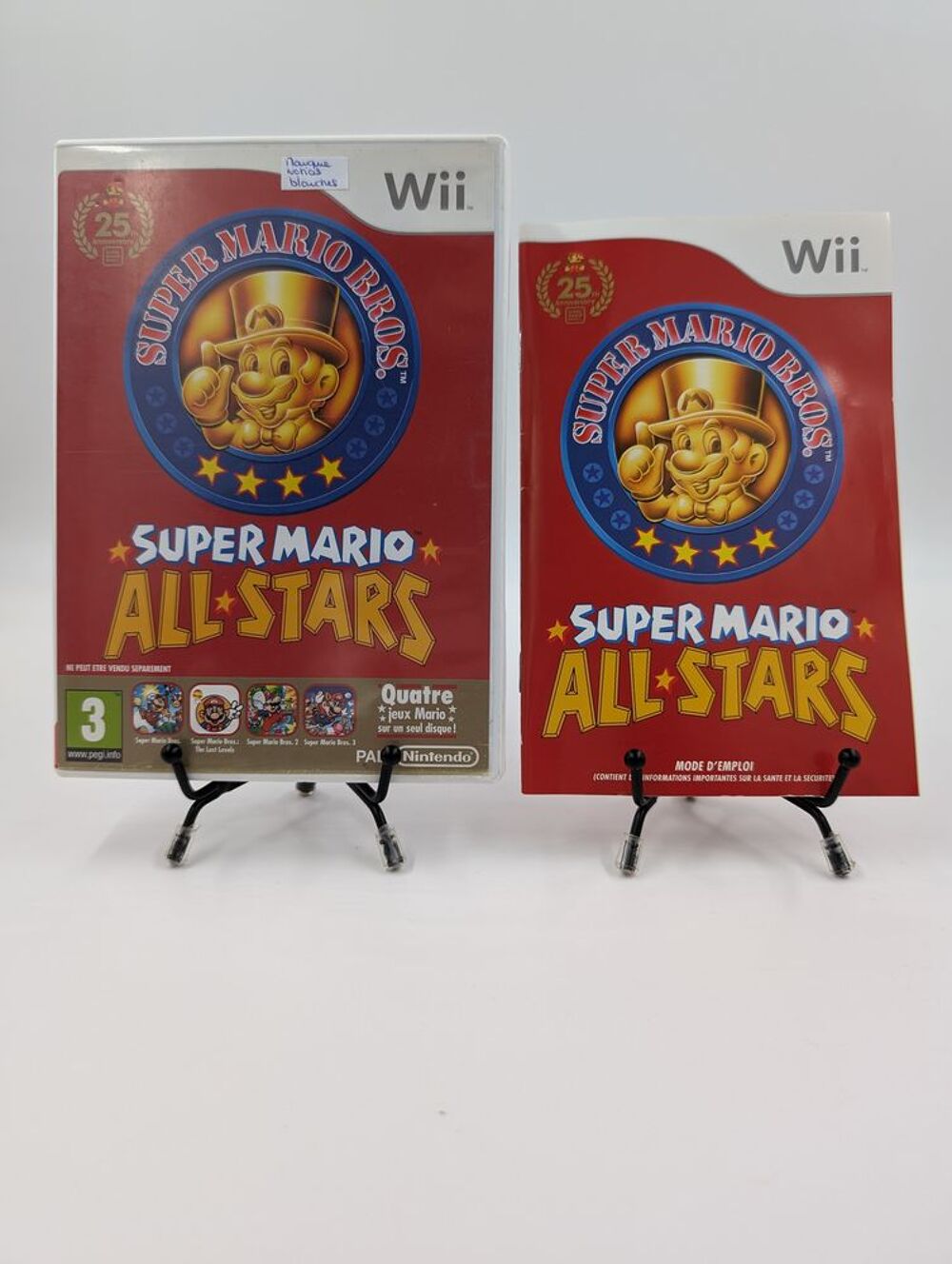 Jeu Nintendo Wii Super Mario All-Stars en boite, complet Consoles et jeux vidéos