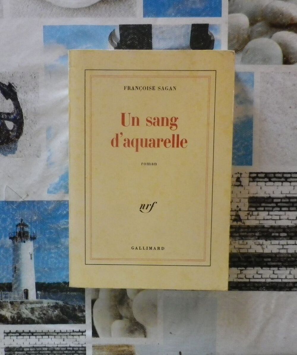 UN SANG D'AQUARELLE de Fran&ccedil;oise SAGAN Ed.Gallimard Livres et BD