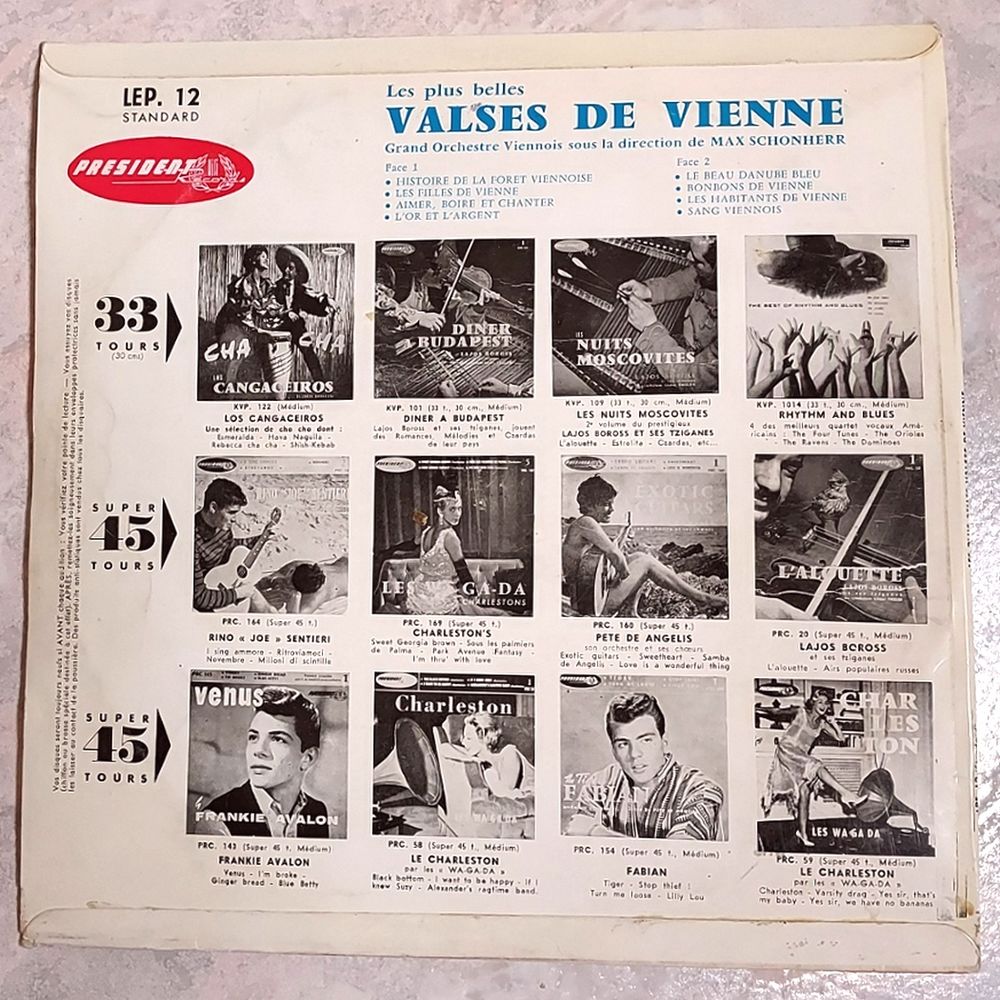 LES PLUS BELLES VALSES DE VIENNE -33t / 25cm- MAX SCHONHERR CD et vinyles