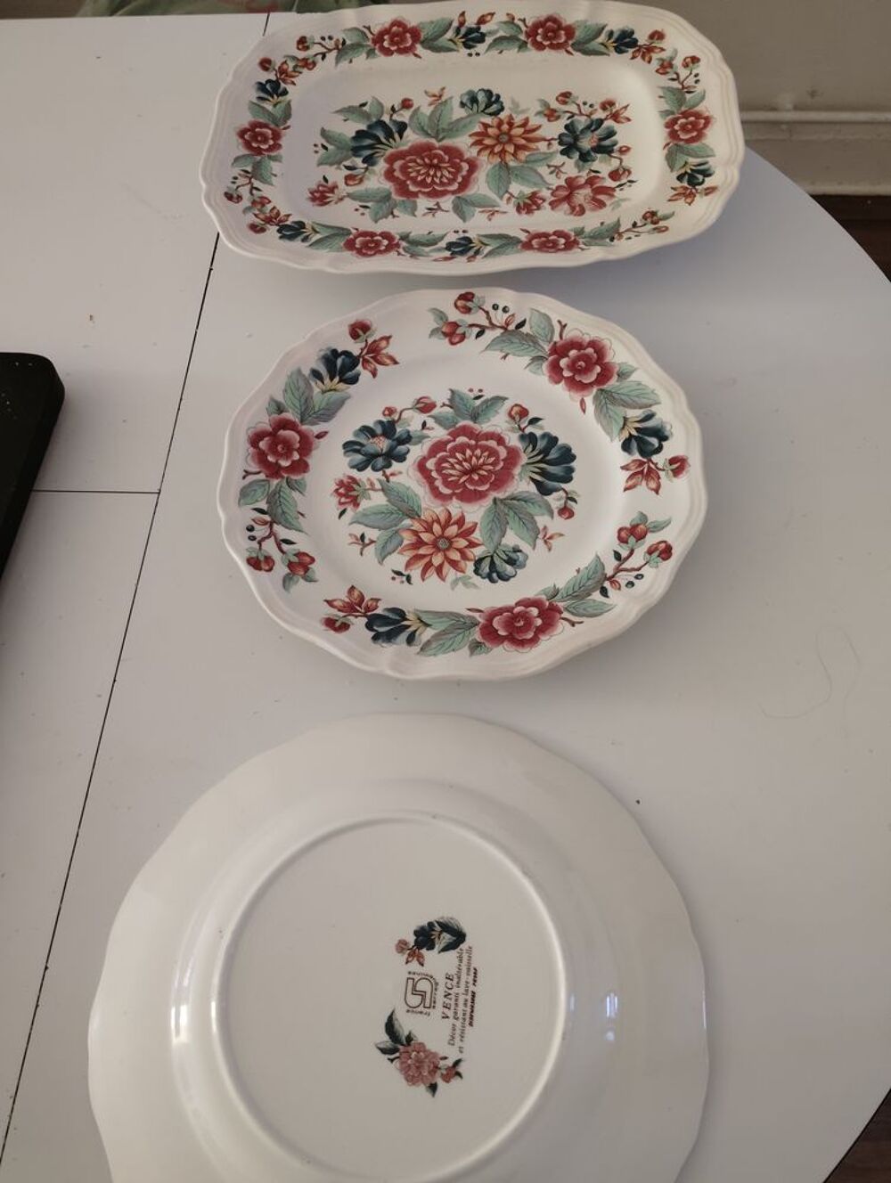 Assiettes Vence Sarreguemines D�coration