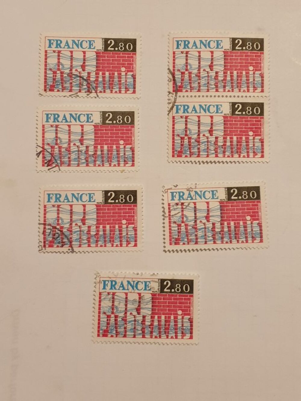 Timbre france Nord Pas de Calais 1975- lot 1.75 euro 