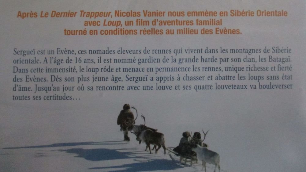  DVD NEUF LOUP de NICOLAS VANIER DVD et blu-ray