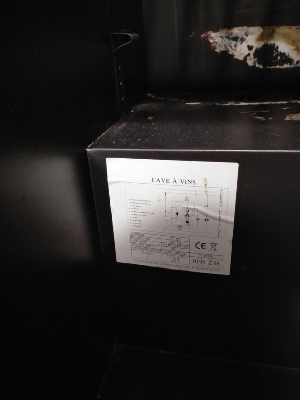Cave &agrave; vin de vieillissement climadiff premium &eacute;t&eacute; hiver Electroménager