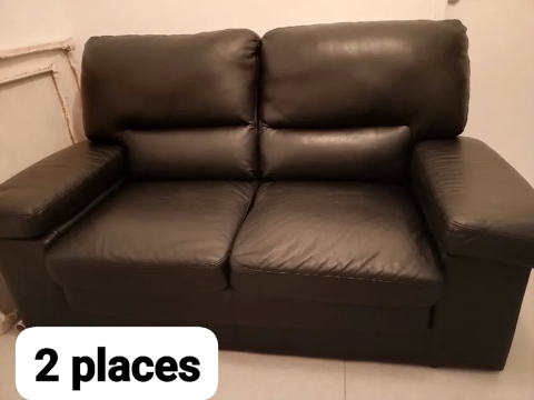 Canap cuir de buffle (3 places +2 places) 250 Alfortville (94)