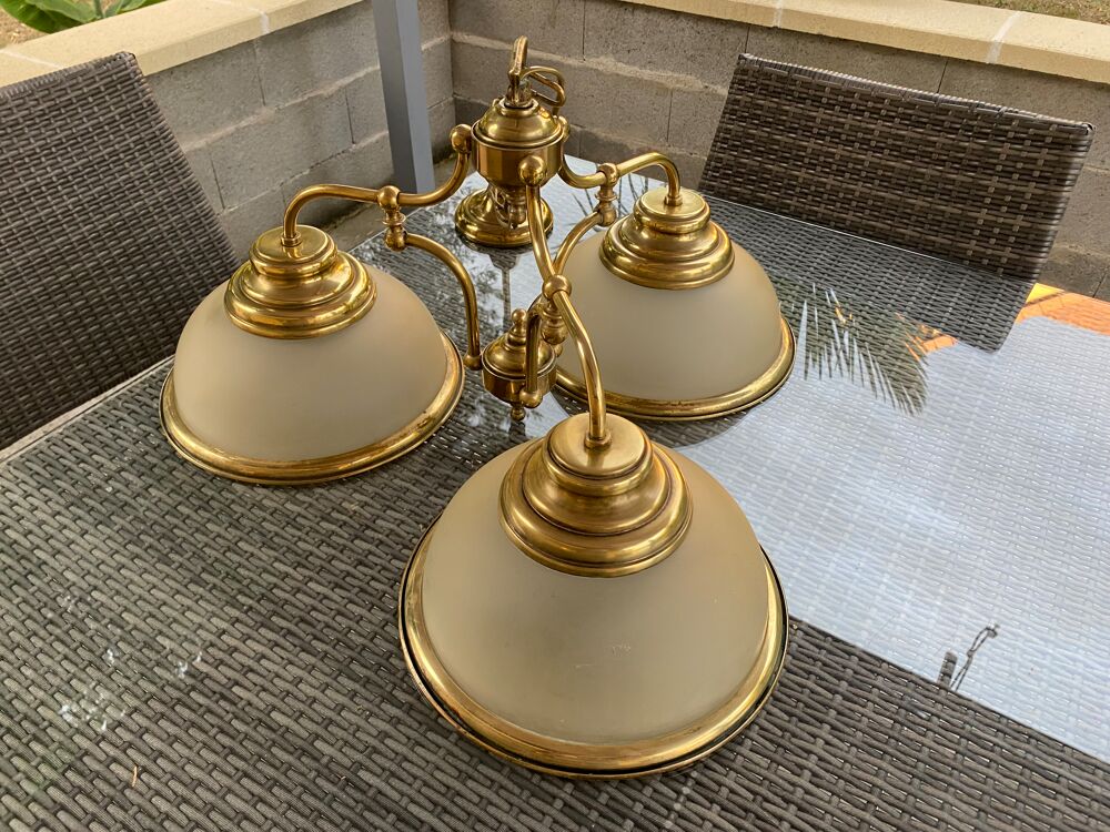Lustre bronze dor&eacute; Dcoration